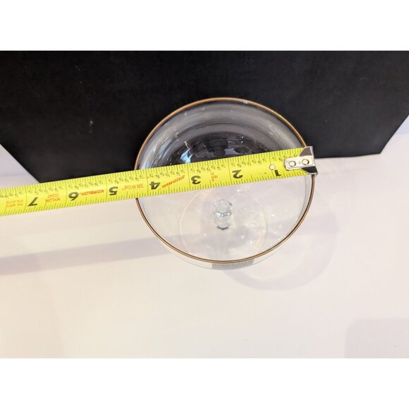 Christopher Stuart Germany Gold Rim Crystal Coupe Glass 5.5 Oz Elegant Design - Picture 6 of 6